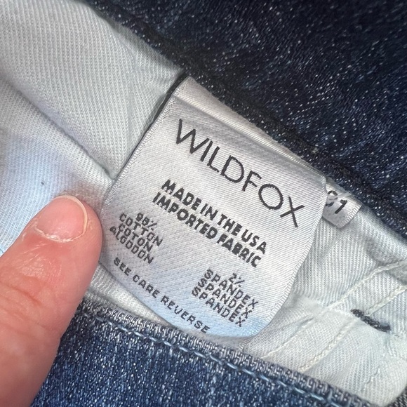 Wildfox mid rise skinny jeans SZ 31/12 - Picture 5 of 5